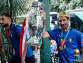 يورو 2020.. وصول لاعبى إيطاليا إلى روما والجماهير تحتشد للاحتفال.. صور