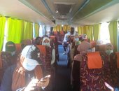 استمرار نقل طلاب الثانوية العامة بأسوان إلى اللجان بأتوبيسات مكيفة