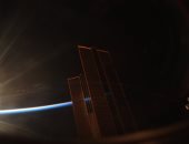 شاهد صورة مميزة للمحطة الفضائية لحظة شروق الشمس