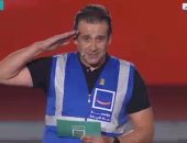 كريم عبد العزيز يوجه التحية العسكرية للرئيس السيسى.. ويعرب عن فخره بالمشاركة