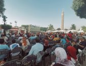 أعضاء أهلي الجزيرة يستعدون لمتابعة نهائي أفريقيا بمقر النادى.. صور