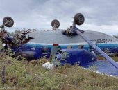 مشهد يوثق بطولة قائدا طائرة روسية سقطت فى مقاطعة تومسك بسيبيريا.. فيديو