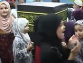 أطفال الحضانات يحتفلون بالعيد بهتاف الحجيج وطواف الكعبة