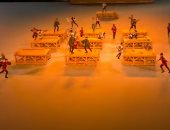 أولمبياد طوكيو2020.. شاهد الرقصات اليابانية بالخشب فى حفل الافتتاح.. فيديو