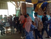 توافد طلاب الثانوية العامة بأسيوط على لجان الامتحانات وسط إجراءات احترازية