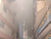 المعمل الجنائى يفحص الأدلة من موقع حريق الإصلاح الزراعى لمعرفة أسبابه بالدقى