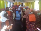 استمرار نقل طلاب الثانوية العامة بأسوان إلى اللجان بأتوبيسات مكيفة