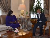 أبوالغيط يستقبل وزيرة خارجية جنوب السودان