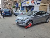 محافظة الجيزة توقع غرامات على الانتظار الخاطئ للسيارات بمحور ترسا