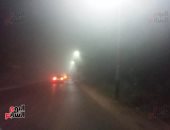 شبورة مائية على طريق "كفر الشيخ - دسوق".. فيديو