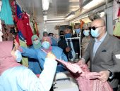 محافظ بنى سويف يستعرض الموقف التنفيذى لمشروعات "حياة كريمة" بمركز ناصر