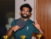 شاهد محمد صلاح يلعب تنس الطاولة خلال تدريباته مع ليفربول