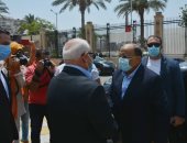 وزير التنمية المحلية يصل بورسعيد لافتتاح الميناء البرى الجديد.. صور