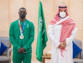 الأمير محمد بن سلمان يلتقى طارق حامدى بعد تتويجه بفضية أولمبياد طوكيو