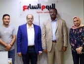 رئيس مؤسسة السودانى للطباعة والنشر يزور "اليوم السابع" ويشيد بتجربة التليفزيون الديجيتال