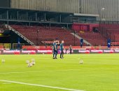 حافلة الأهلي تصل ملعب السلام لمواجهة إنبي في الدوري