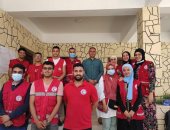 متطوعو الهلال الأحمر المصرى ينظمون قوافل طبية وخدمية بشمال سيناء 