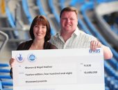 ثنائي بريطاني قررا الاحتفال بفوزهما بـ15 مليون دولار يانصيب بطريقة مميزة