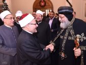 البابا تواضروس الثانى مهنئا مفتى الجمهورية: أتمنى لك التوفيق والنجاح