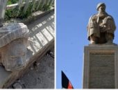 تحطيم تمثال لزعيم معارض لحركة طالبان وسط أفغانستان