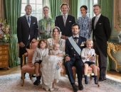 العائلة الملكية السويدية تحتفل بتعميد الأمير جوليان