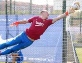 تير شتيجن يعود لتدريبات برشلونة الجماعية بعد غياب طويل للإصابة