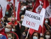 احتجاجات فى بيرو ضد الرئيس بيدرو كاستيلو والمطالبة باستقالته