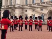 العائلة المالكة البريطانية تحتفى بمراسم تغيير الحرس فى قصر باكنجهام.. فيديو