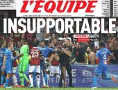 صحف فرنسا تعلق على أحداث مباراة نيس ضد مارسيليا: غير مقبول 