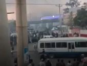 اندلاع حريق بمطار كابول بعد إطلاق نار بين القوات الأمريكية ومجهولين.. فيديو