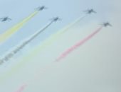 قبل ساعات من حفل الافتتاح.. رسم العلم البارالمبى بالطائرات فى سماء طوكيو