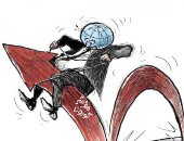 كاريكاتير الشرق الأوسط عن الموجة الرابعة لكورونا: مؤشر الإصابات أشبه بالحصان الراكض