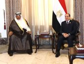 الرئيس السيسي لرئيس وزراء الكويت: أمن الخليج يمثل لمصر أحد الركائز الأساسية للأمن القومى العربى