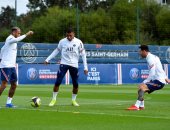 تألق مبابي وميسي ونيمار فى مران باريس سان جيرمان.. صور