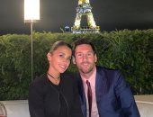 سهرة رومانسية لـ ميسى وزوجته أمام برج إيفل