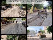 محافظة الجيزة تطور 7 شوارع بحى العمرانية.. صور