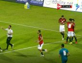 مصطفى محمد يسجل أول أهدافه الدولية في شباك الجابون بعد 6 مباريات.. فيديو