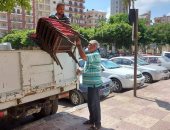 رفع 150 حالة إشغال طريق مخالفة وتحرير 4 محاضر عدم ارتداء كمامة بالبحيرة