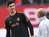 كورتوا يعود إلي ريال مدريد بفرمان من مدرب بلجيكا