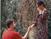 خطيب نور عمرو دياب يفاجئها بطلب الزواج بطريقة رومانسية زى الأفلام .. صور
