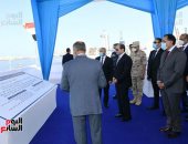 الرئيس السيسى يتفقد أعمال مشروع محطة رصيف 85 / 3 بميناء الإسكندرية