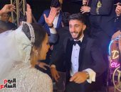 محمد عبد السلام لاعب الزمالك يحتفل بزفافه.. صور