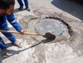 مياه القناة: البدء فى تركيب بالوعات وقائية للصرف الصحى ببورسعيد.. صور