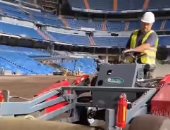 التحضيرات الأخيرة لملعب سانتياجو برنابيو قبل ساعات من افتتاحه بمباراة الملكي وسيلتا فيجو