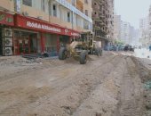 محافظة الجيزة ترصف شارعى باتا بكرداسة وعدوى سليم بالعمرانية