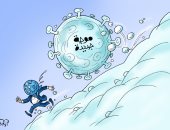 الموجة الرابعة من فيروس كورونا في كاريكاتير اليوم السابع