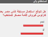53% من القراء يستبعدون استكمال مسابقة كأس مصر مع إقامة معسكر للمنتخب