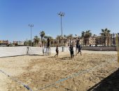 استمرار مسابقات الكرة الشاطئية فى دورى الشركات ببورسعيد.. لايف وصور
