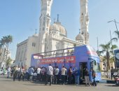 وصول قافلة "معا نطمئن" لمحافظة بورسعيد لفحص وتطعيم المواطنين.. لايف وصور