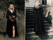 أجمل تصميمات فساتين الزفاف السوداء فى 2021.. تقدرى تلبسيه؟